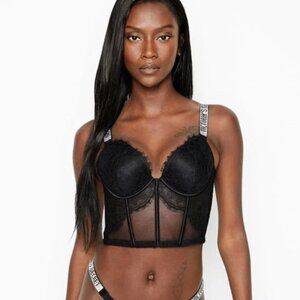 Victoria's Secret Shine Strap Push-up Corset Top